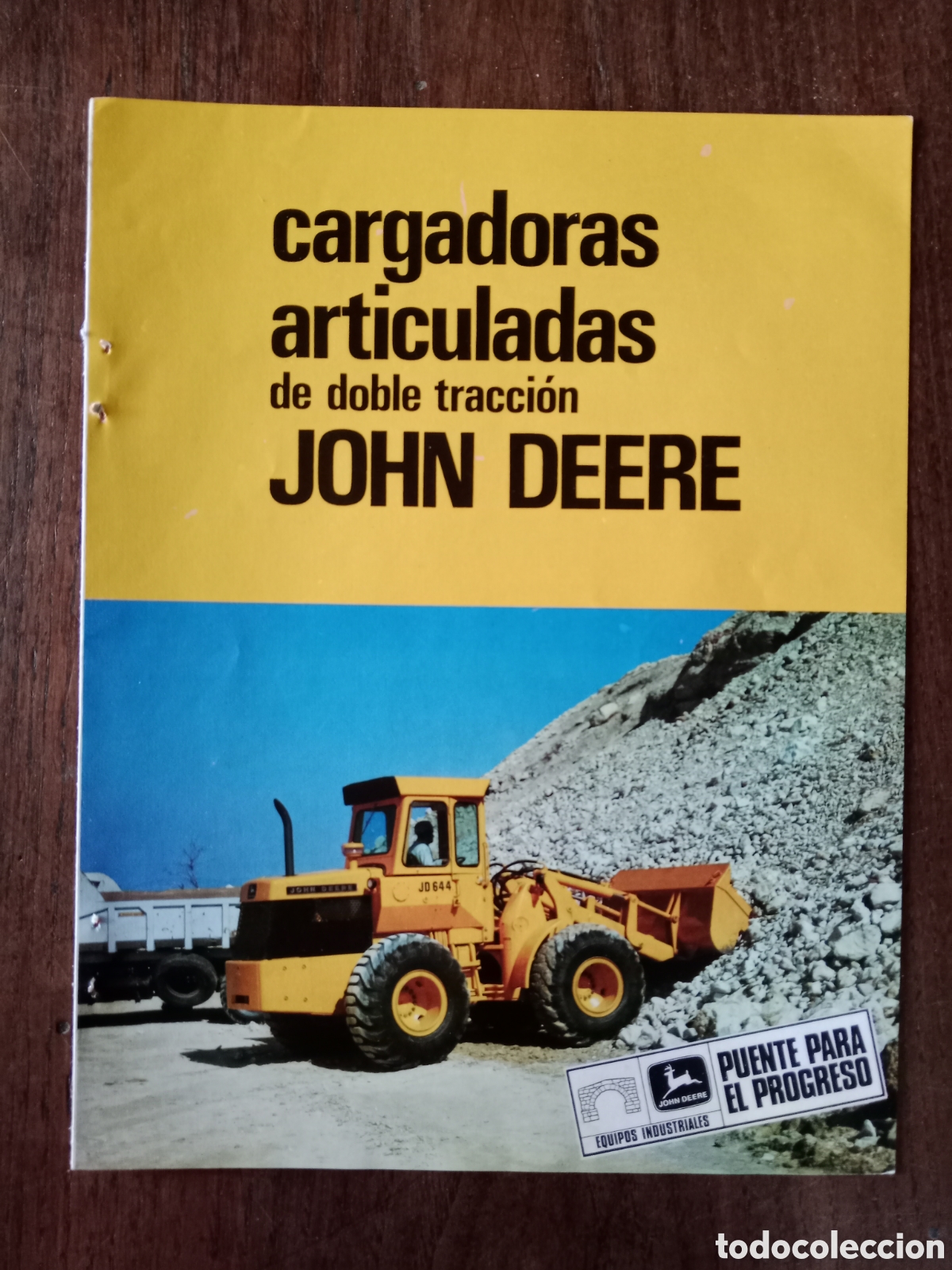 Outros artigos de papel: Folleto maquinaria pala cargadora John deere