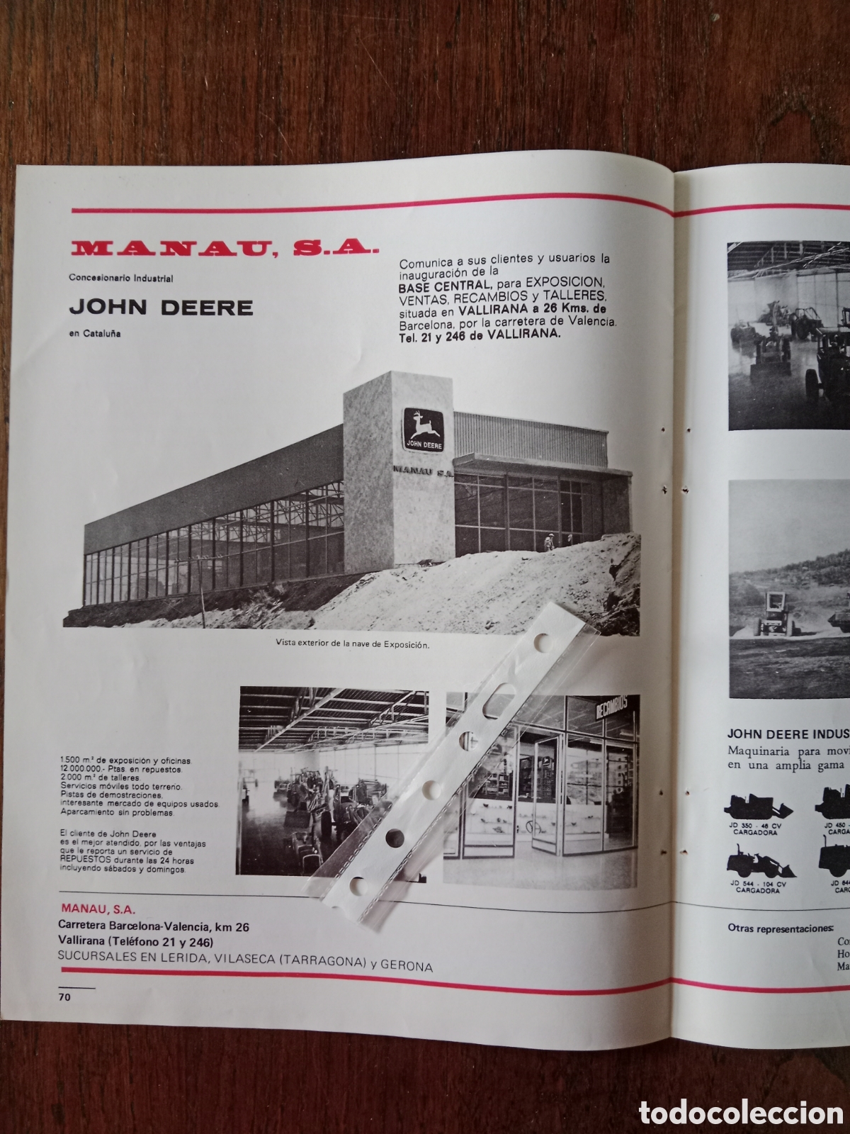 Collectionnisme Papier divers: Publicidad maquinaria John deere
