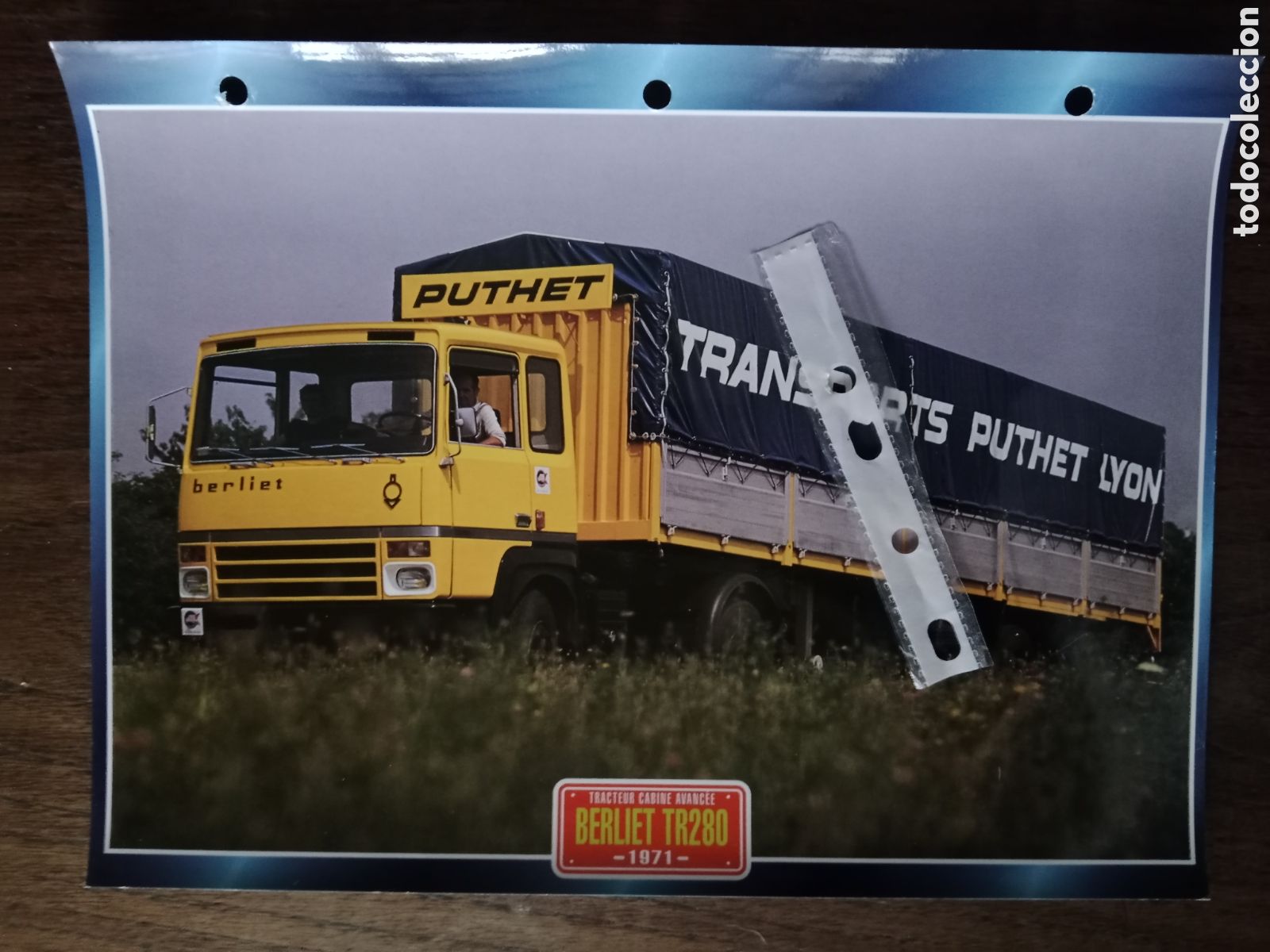 Outros artigos de papel: Ficha camion Berliet TR 280