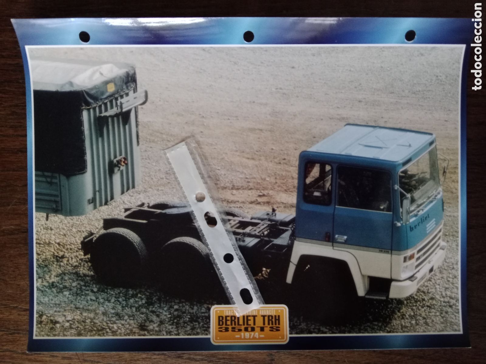 Outros artigos de papel: Ficha camion Berliet TRH 350 TS