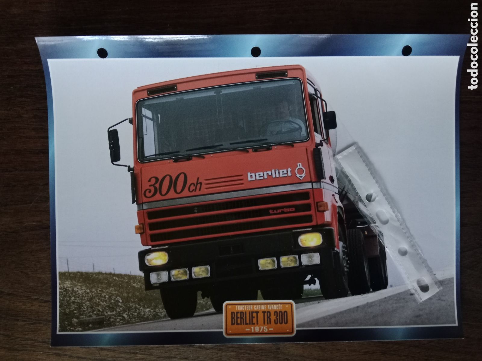 Outros artigos de papel: Ficha camion Berliet TR 300
