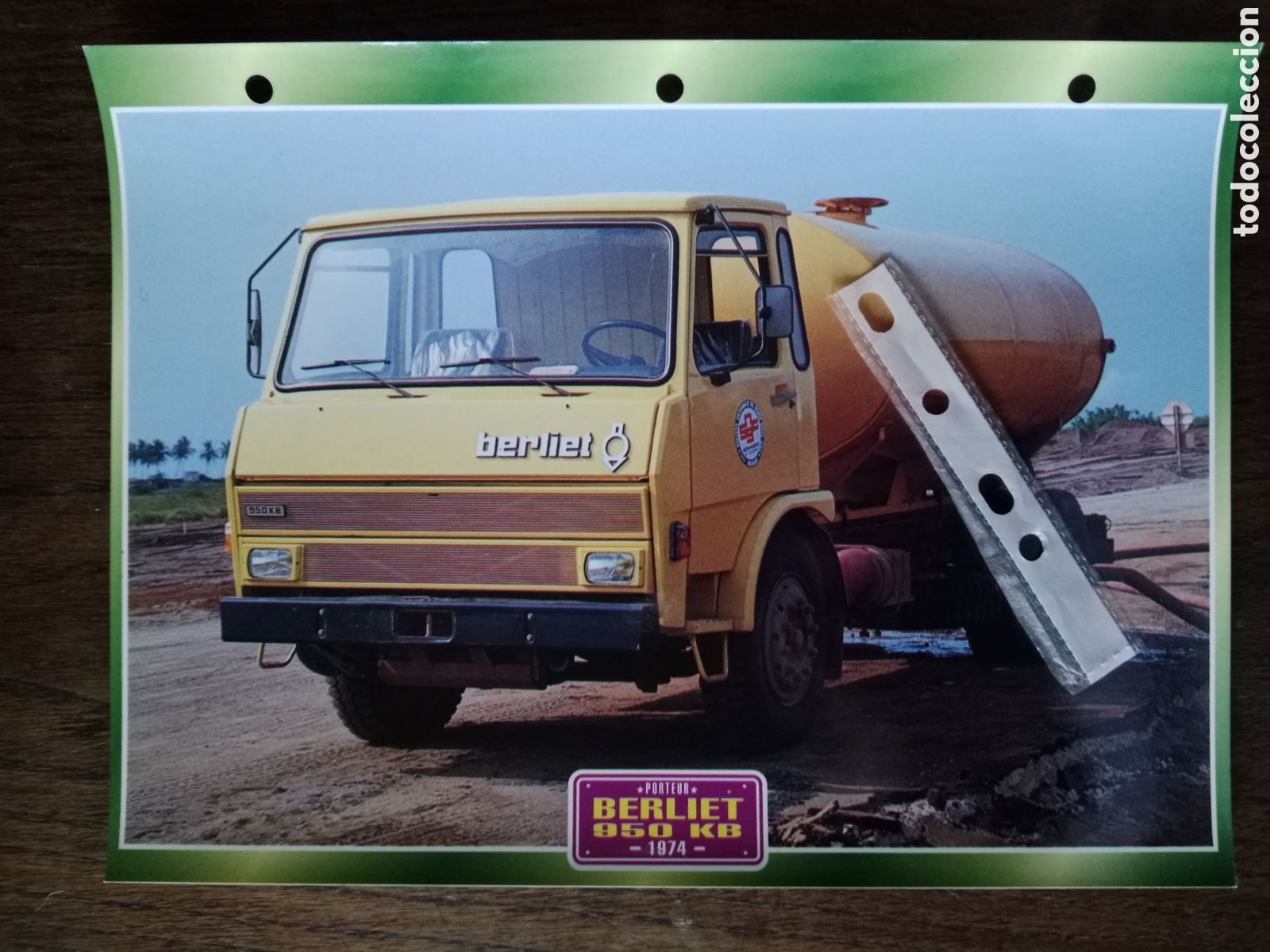 Outros artigos de papel: Ficha camion Berliet 950