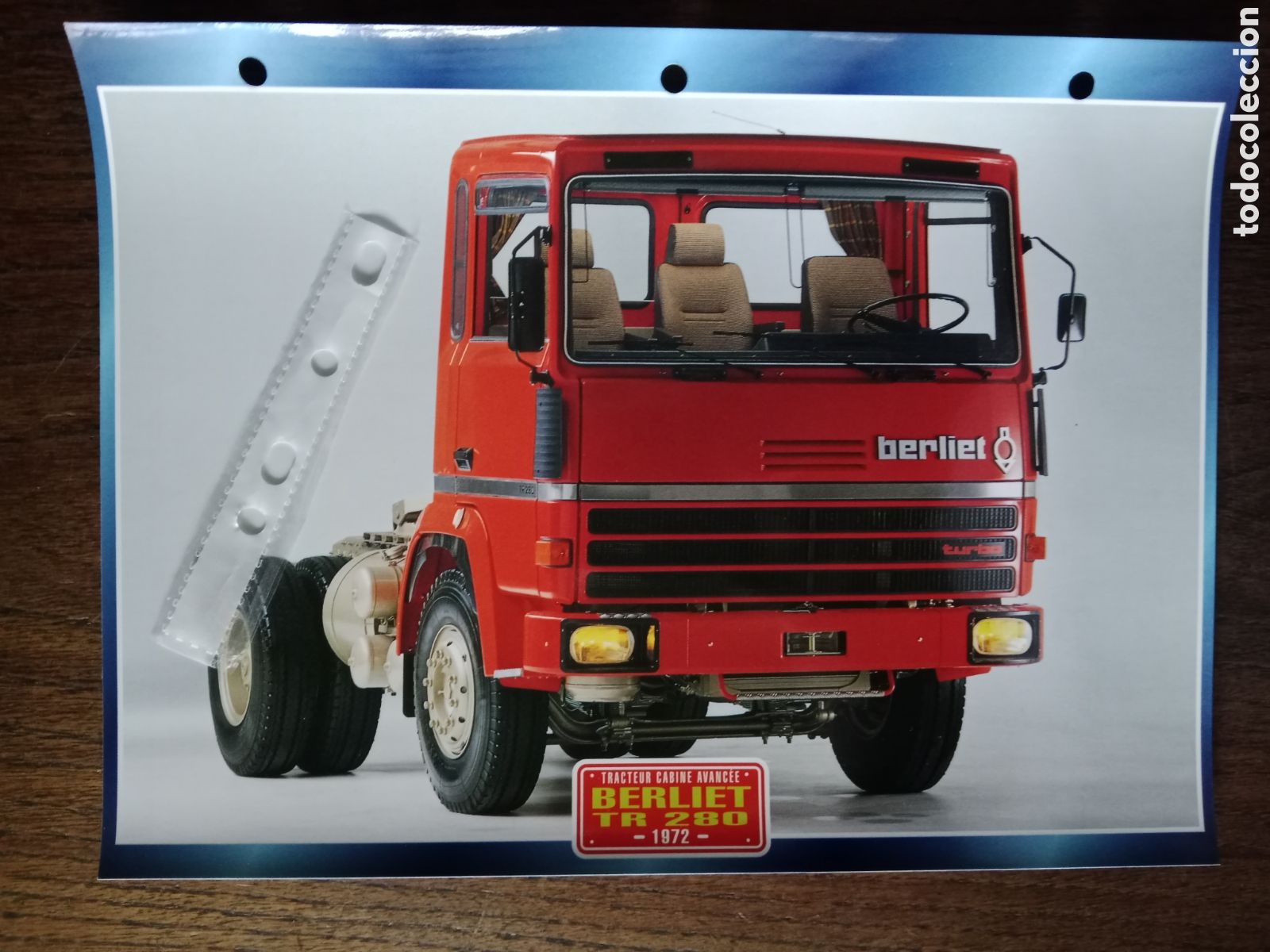 Outros artigos de papel: Ficha camion Berliet TR 280