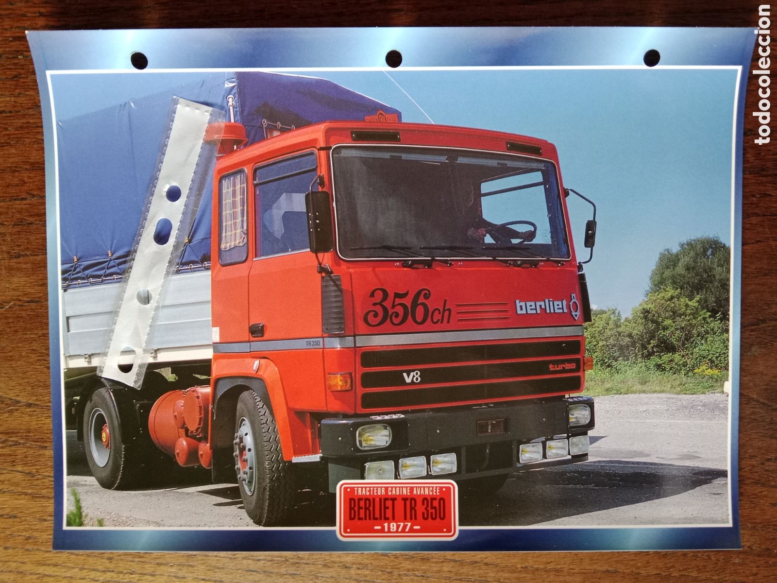 Paper Collecting Others: Ficha camion Berliet TR 350
