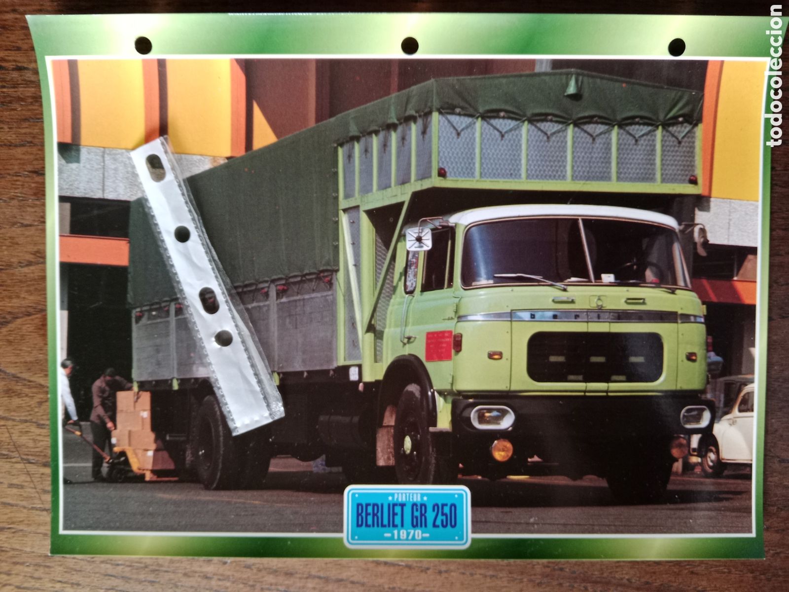 Collectionnisme Papier divers: Ficha camion Berliet GR 250