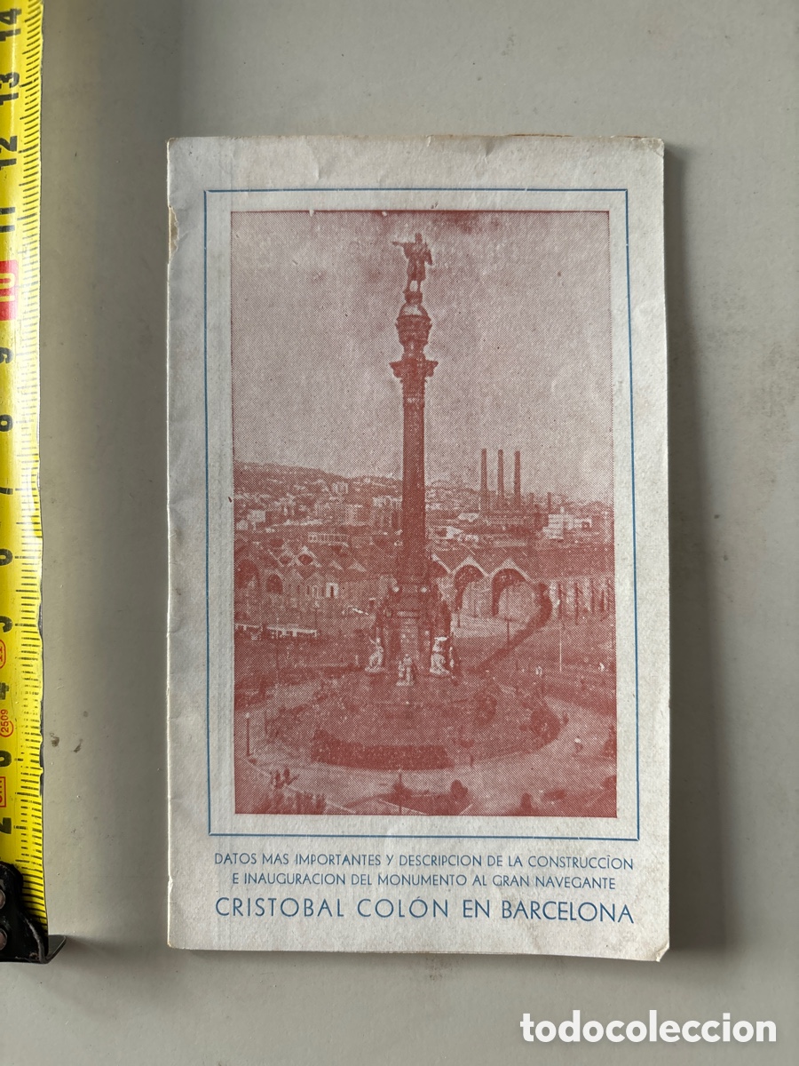 Otros Art&iacute;culos de Coleccionismo en Papel: CRIST&Oacute;BAL COL&Oacute;N EN BARCELONA. EL AYTO. CONST. EN X DE MAYO DE MDCCCLXXXI ACORDO LA ERECCION DE ESTE
