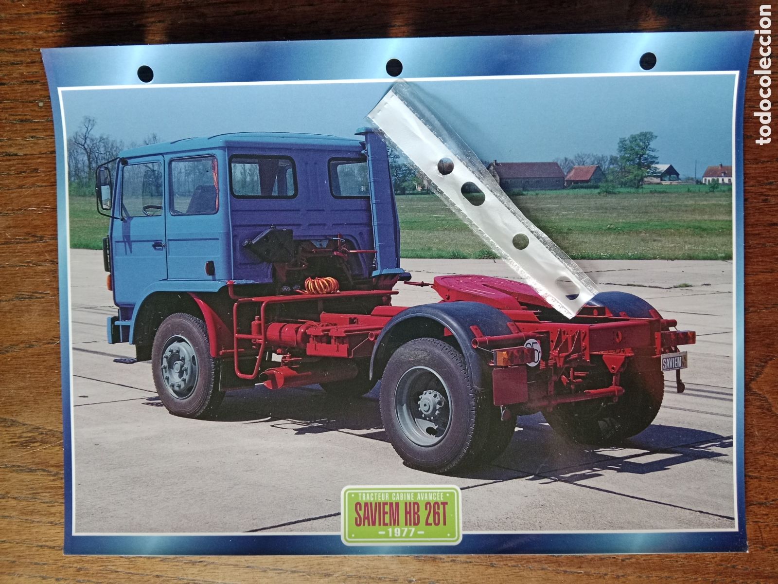 Outros artigos de papel: Ficha camion Saviem HB 26 T