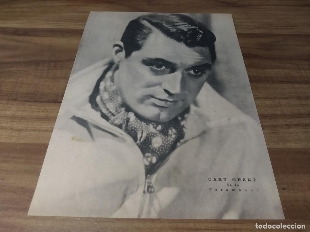 Otros art&iacute;culos de coleccionismo en papel: (M006) Cary Grant * Clipping Revista 1 Pg Pinup * 1935