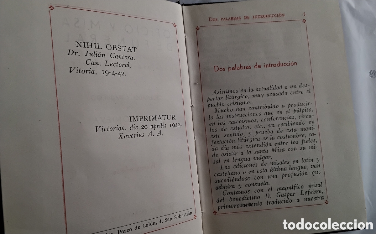 Otros art&iacute;culos de coleccionismo en papel: Libro de Oficio y misa de funeral - Foto 3