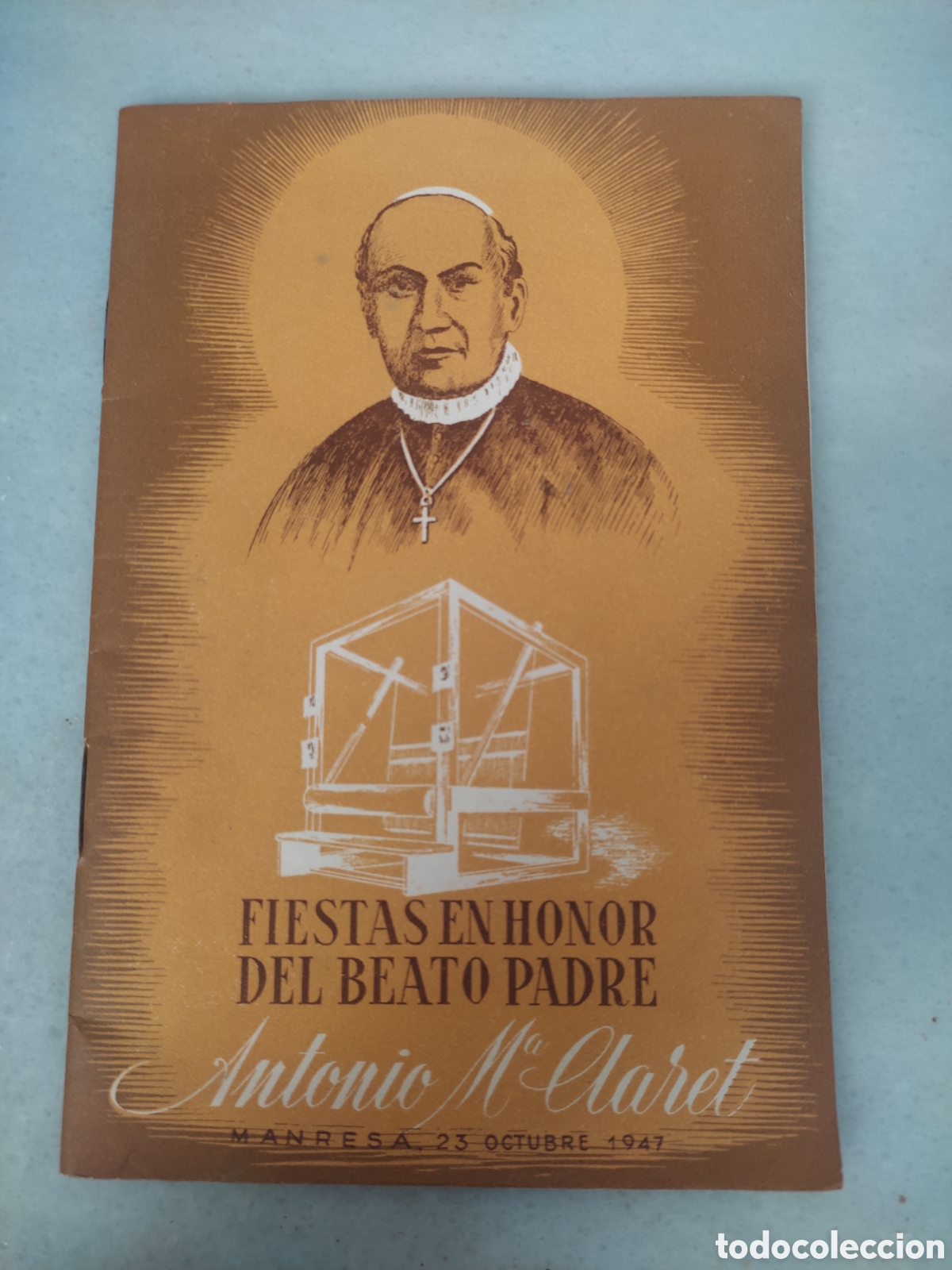 Otros art&iacute;culos de coleccionismo en papel: Programa fiestas en honor del beato padre Antonio Claret Manresa 1947 sindicato local textil