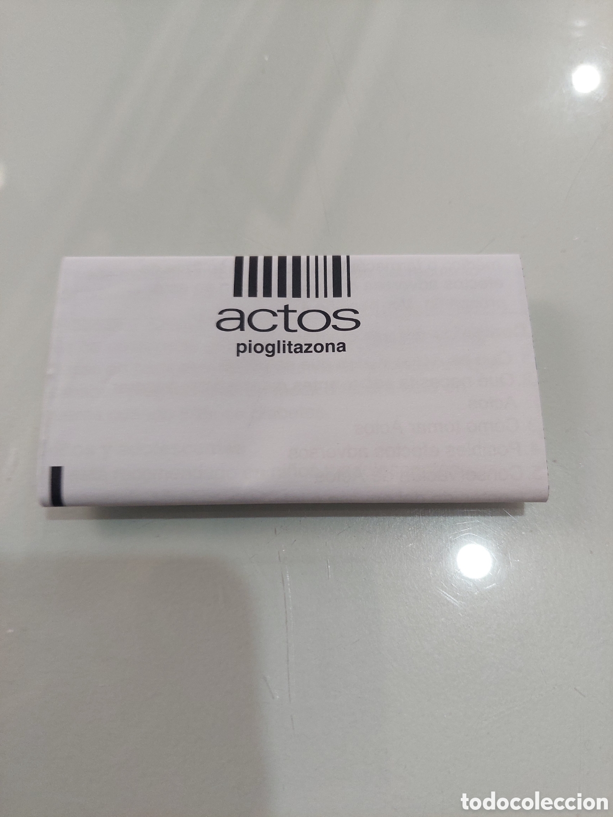 Collectionnisme Papier divers: Actos medicamentos para az&uacute;car especificaciones informacion