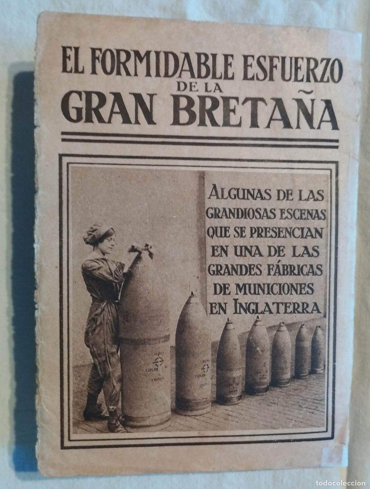 Outros artigos de papel: ANTIGUO FOLLETO / OLD LEAFLET : F&Aacute;BRICAS DE MUNICI&Oacute;N DE INGLATERRA / GREAT BRITISH MUNITION FACTORY