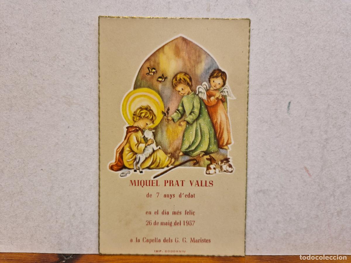 Outros artigos de papel: BONITA ESTAMPA RELIGIOSA. RECUERDO DE PRIMERA COMUNI&Oacute;N.