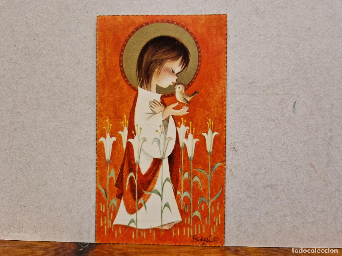 Outros artigos de papel: BONITA ESTAMPA RELIGIOSA. RECUERDO DE PRIMERA COMUNI&Oacute;N.
