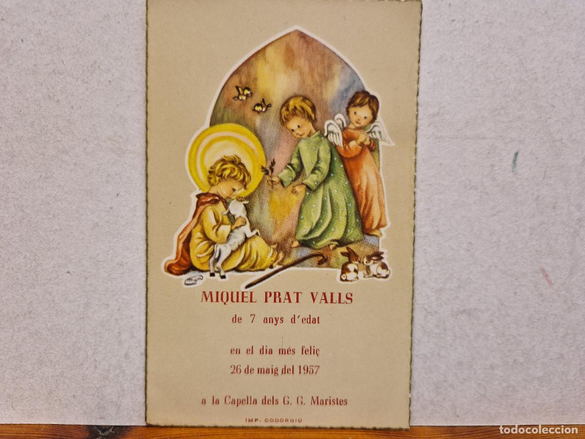 Outros artigos de papel: BONITA ESTAMPA RELIGIOSA. RECUERDO DE PRIMERA COMUNI&Oacute;N.
