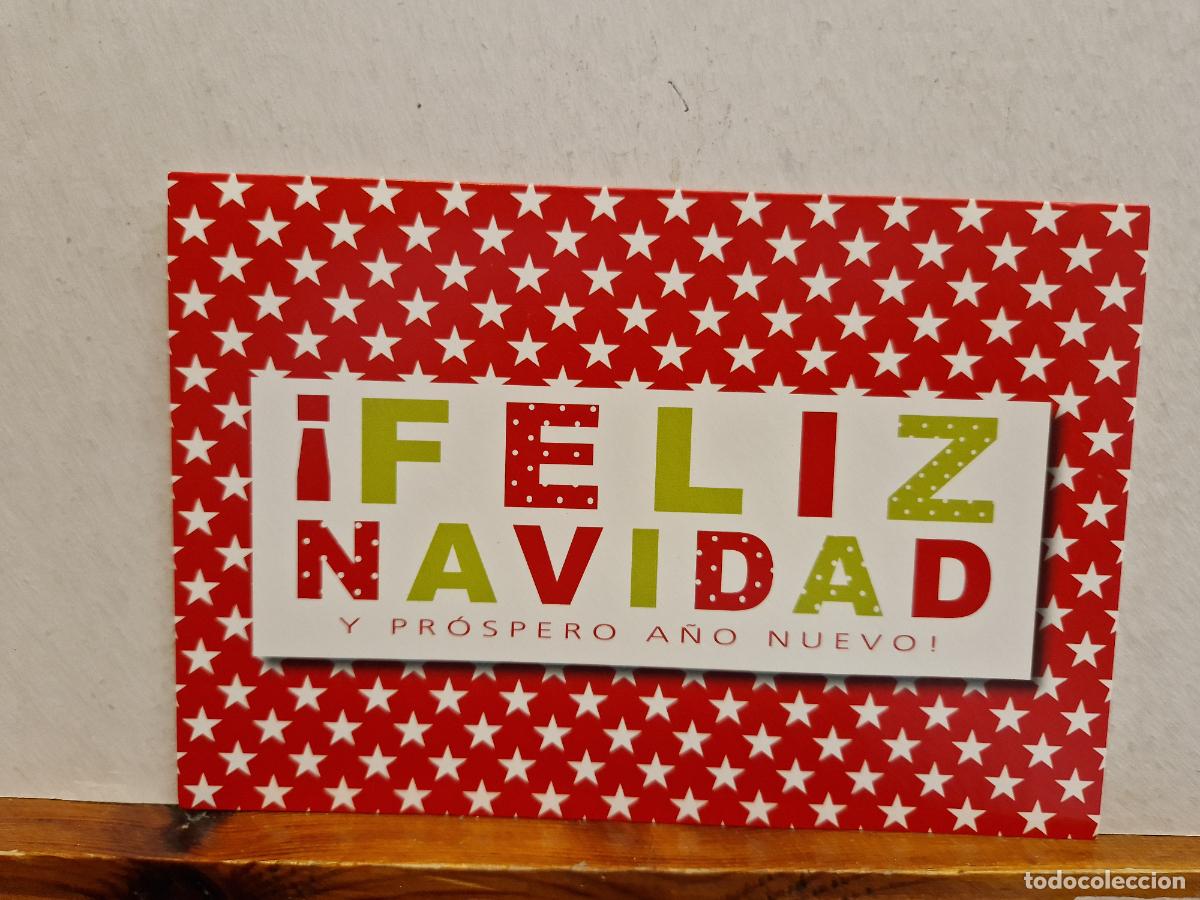 Outros artigos de papel: BONITA POSTAL DE NAVIDAD CIRCULADA. DIPTICO.