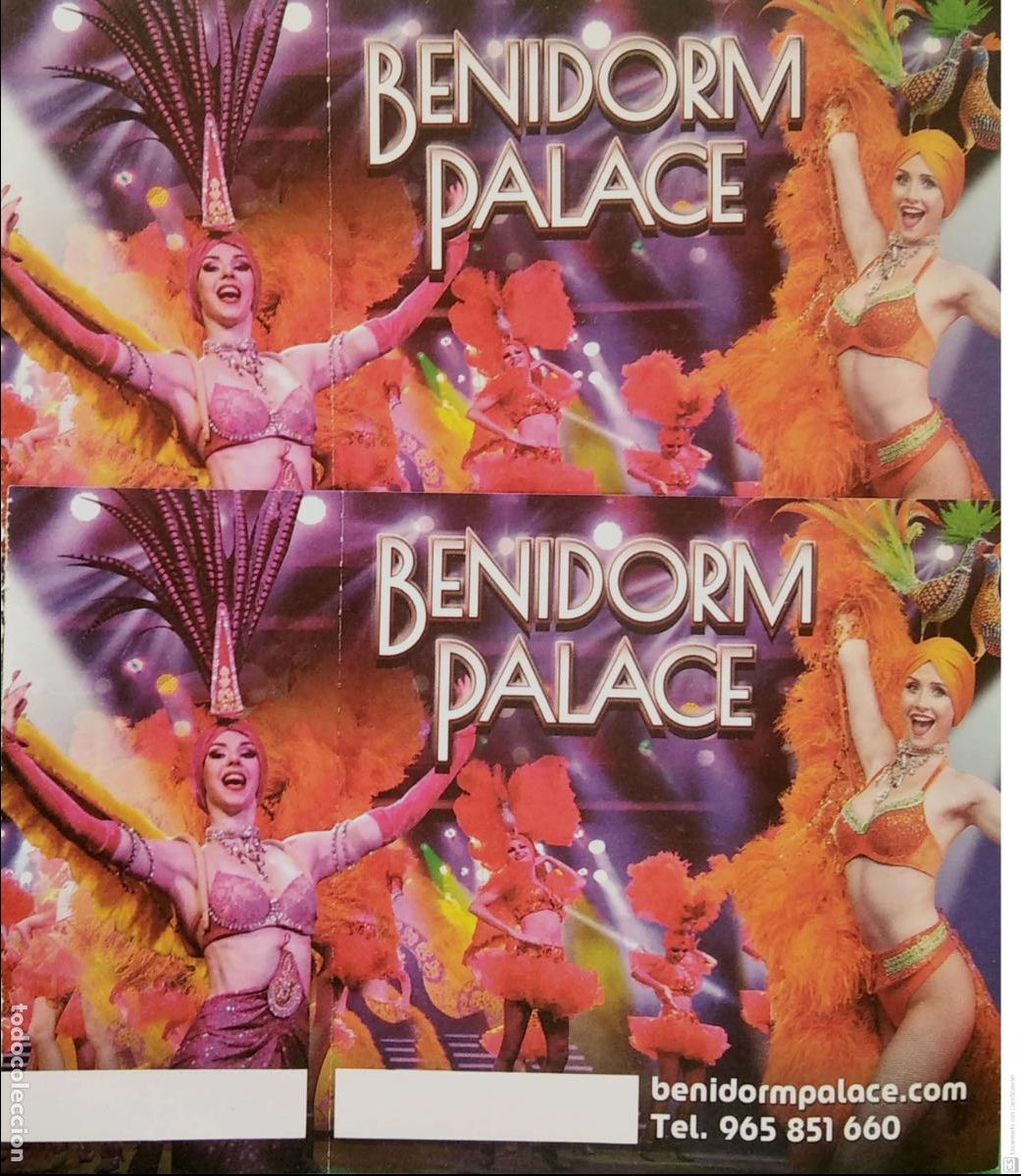 Otros Art&iacute;culos de Coleccionismo en Papel: Dos entradas usadas del Benidorm Palace. Show del a&ntilde;o 2023