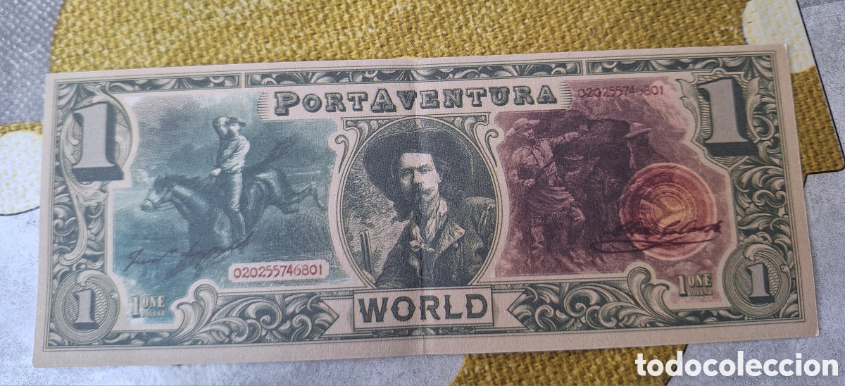 Otros Art&iacute;culos de Coleccionismo en Papel: Billete dolar Portaventura Port Aventura COMPRA MINIMA 5&euro;