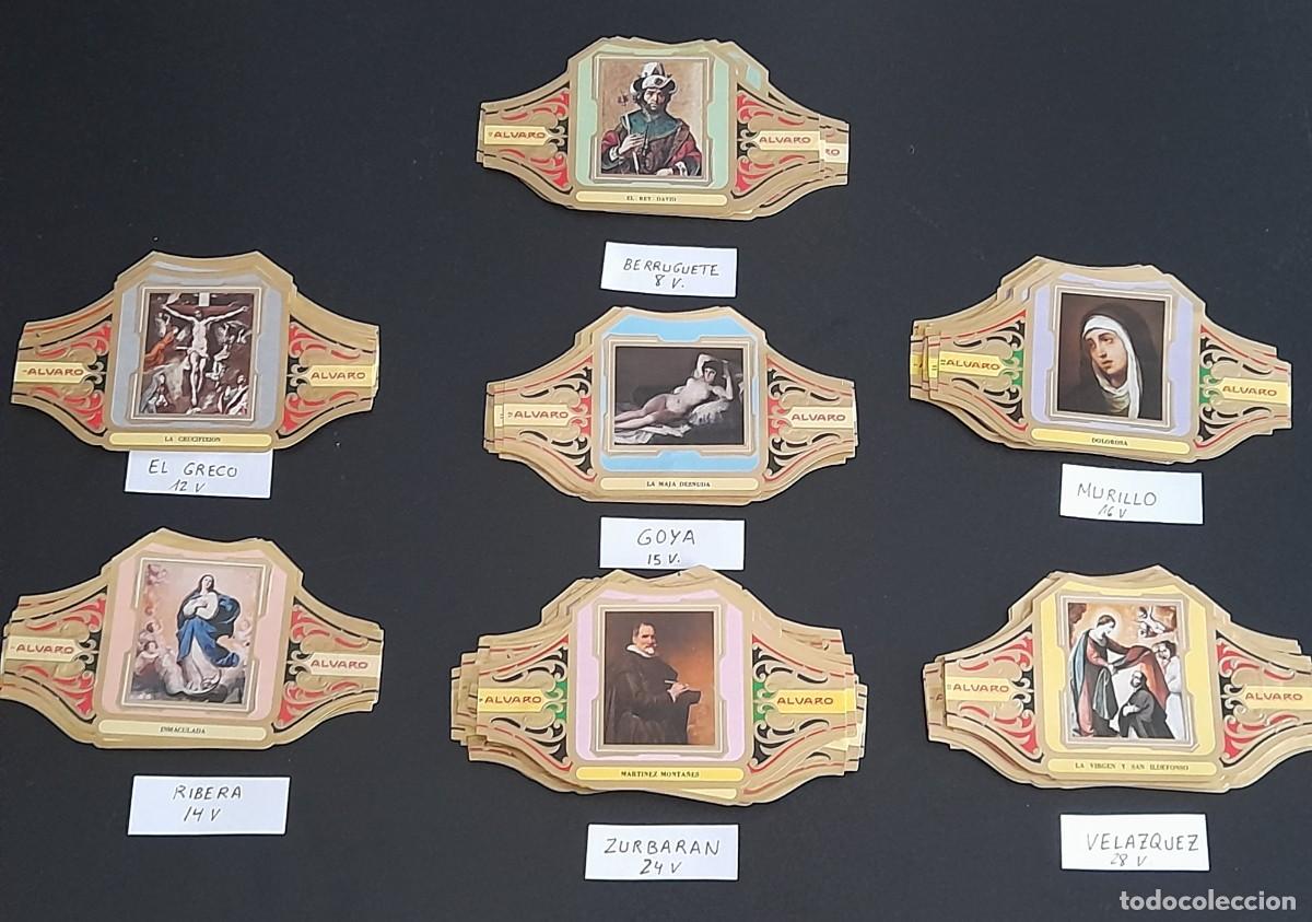 Otros Art&iacute;culos de Coleccionismo en Papel: Vitolas de puro colecci&oacute;n, lote cuadros pintores famosos