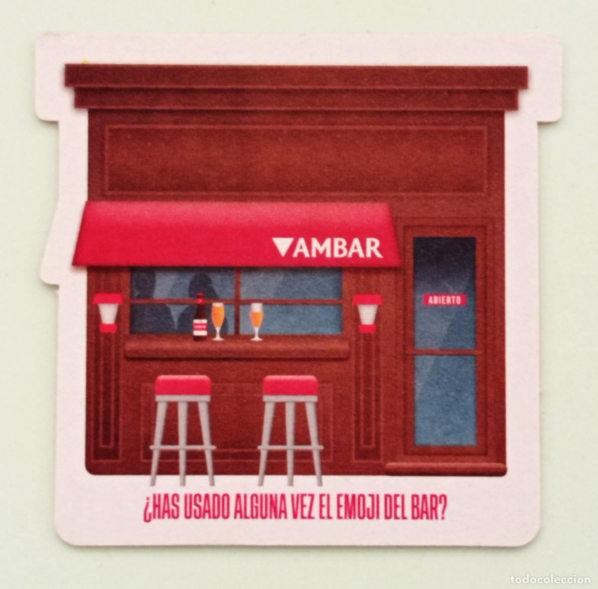 Otros Art&iacute;culos de Coleccionismo en Papel: POSAVASO CERVEZA AMBAR (ESPA&Ntilde;A)