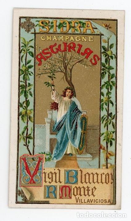 Otros art&iacute;culos de coleccionismo en papel: VILLAVICIOSA. SIDRA CHAMPAGNE ASTURIAS. VIGIL BLANCO R MONTE. LA TIERRINA.