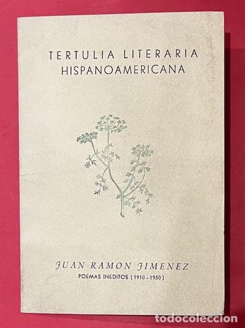Otros Art&iacute;culos de Coleccionismo en Papel: TERTULIA LITERARIA HISPANOAMERICANA, JUAN RAMON JIMENEZ, 20 DE FEBRERO DE 1962