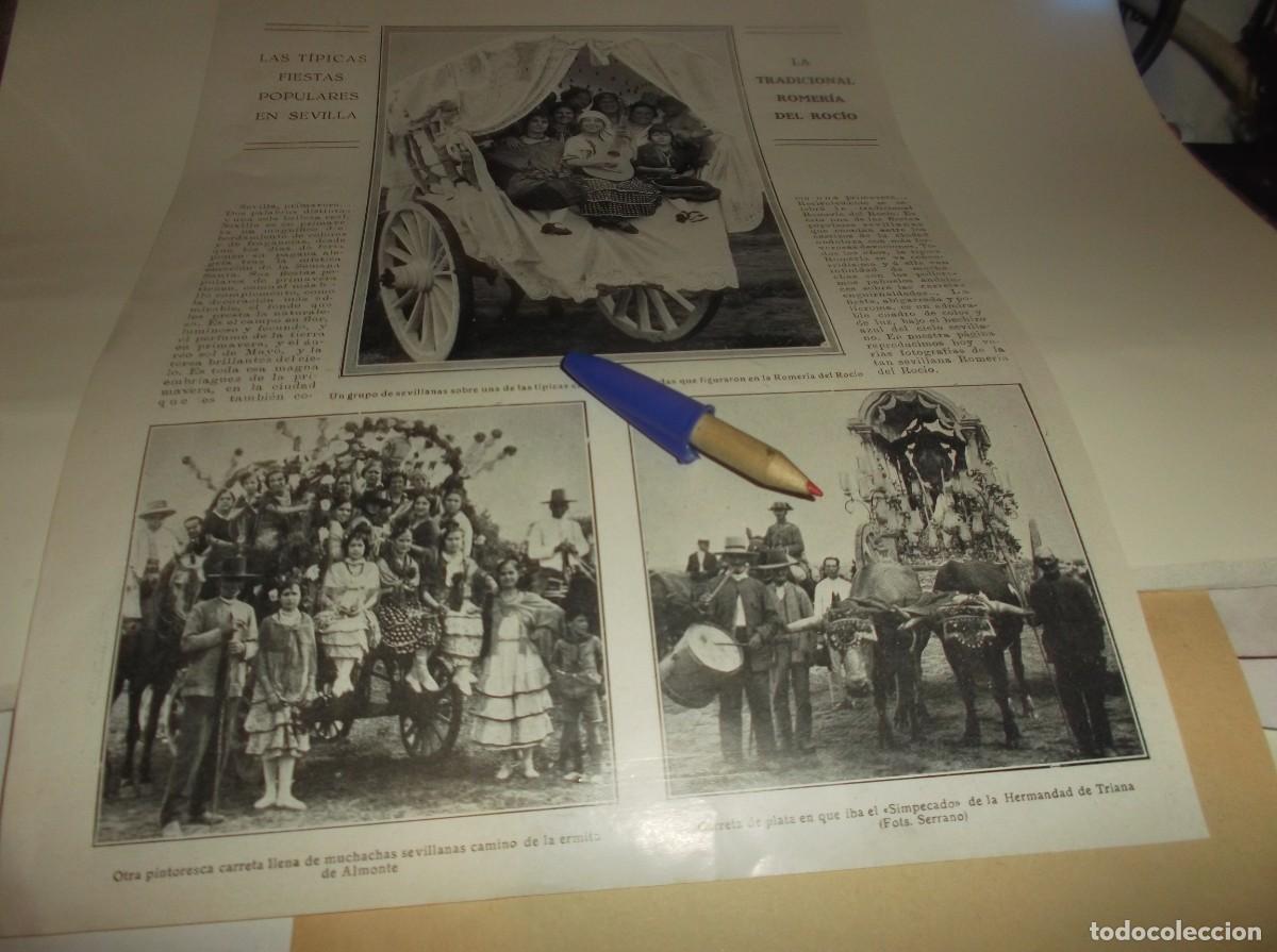Otros Art&iacute;culos de Coleccionismo en Papel: RECORTE A&Ntilde;O 1911(SEVILLA)LA ROMER&Iacute;A DE ROC&Iacute;O (FOTOS.SERRANO/LA FER&Iacute;A DE C&Oacute;RDOBA