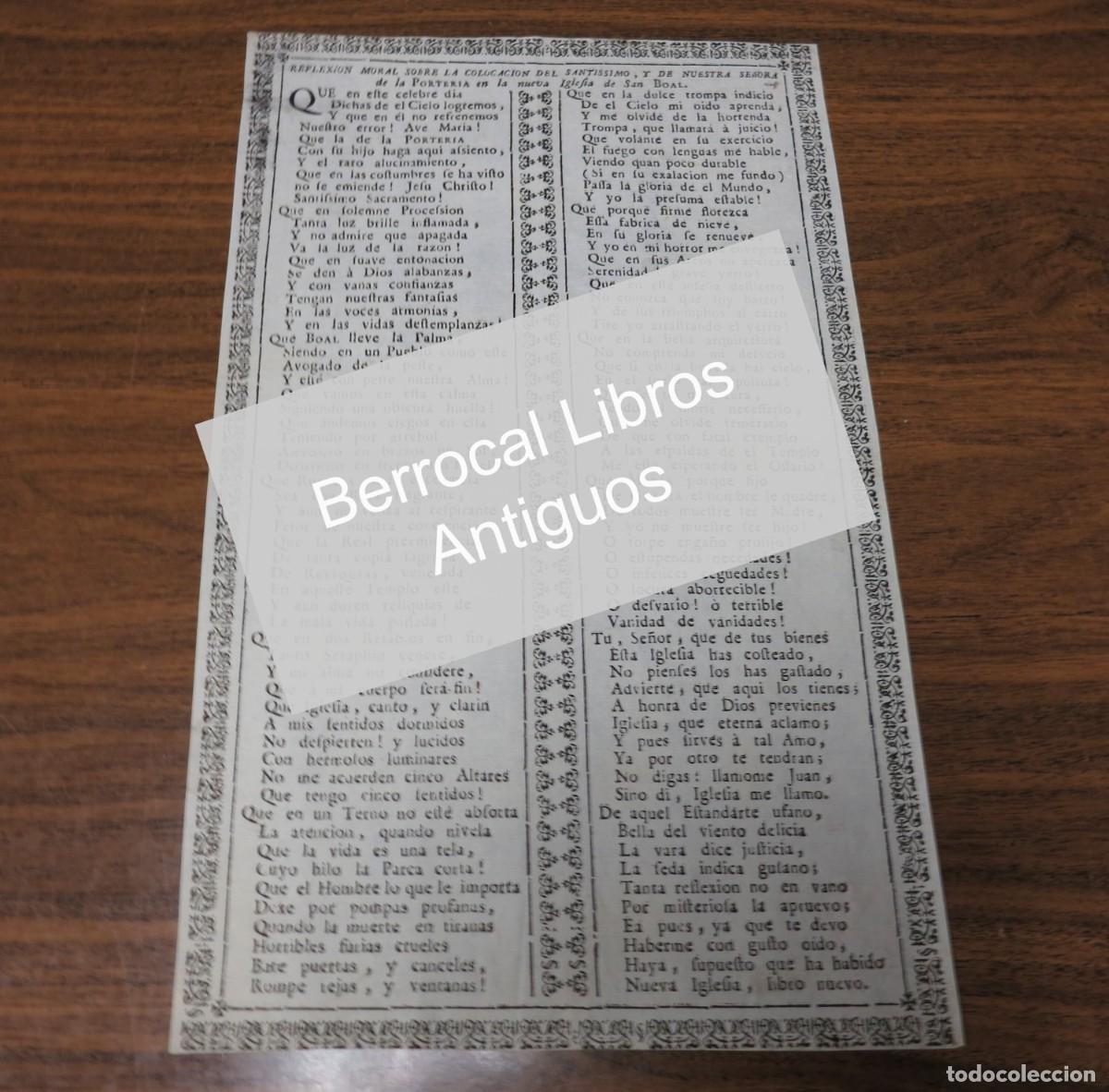 Outros artigos de papel: REFLEXI&Oacute;N MORAL sobre la colocacion del santissimo, y de nuestra Se&ntilde;ora de la Porteria... [1850]