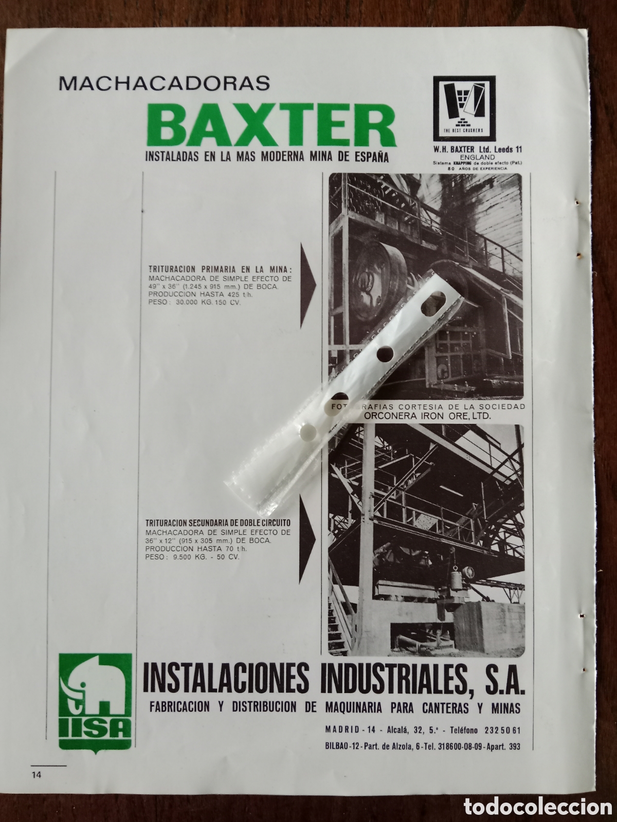 Paper Collecting Others: Publicidad maquinaria machacadora baxter