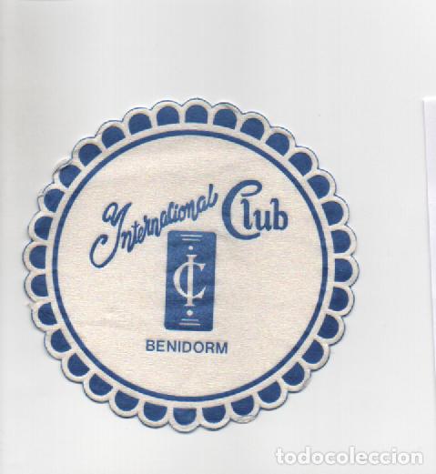 Otros Art&iacute;culos de Coleccionismo en Papel: POSAVASOS CLUB INTERNATIONAL-BENIDORM-ALICANTE