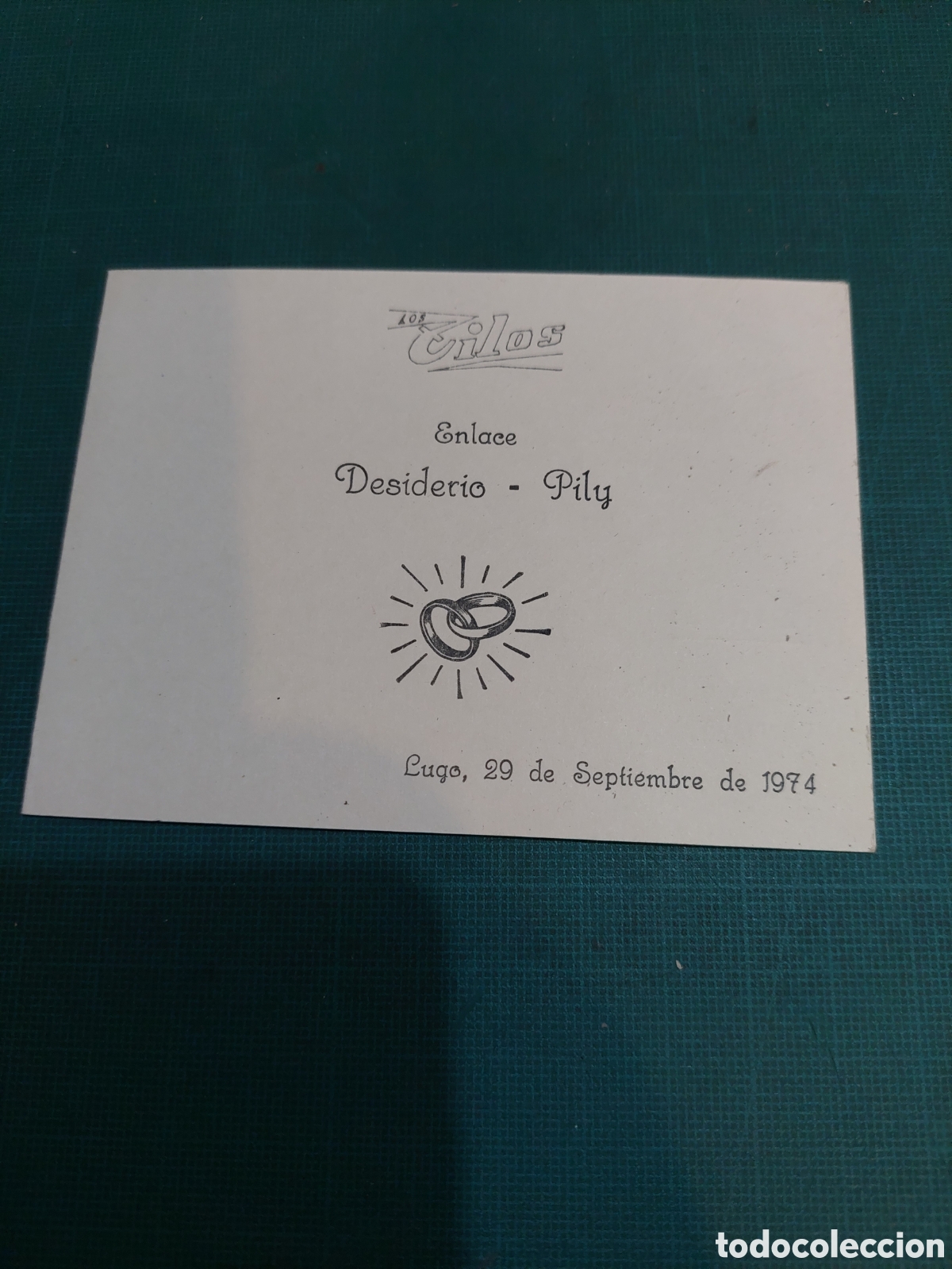 Paper Collecting Others: 1974 LUGO LIS TILOS RESTAURANTES MENU ENLACE VER MIS LOTES MENUS