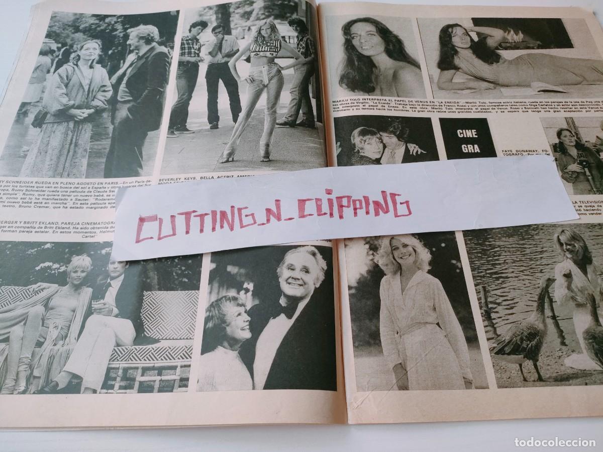 Otros Art&iacute;culos de Coleccionismo en Papel: Clipping H780909 BEVERLY KEIS, ROMY SCHNEIDER,BRITT EKLAND, HELMUT BERGER, MARTHA NAIRN, MARILU TOLO