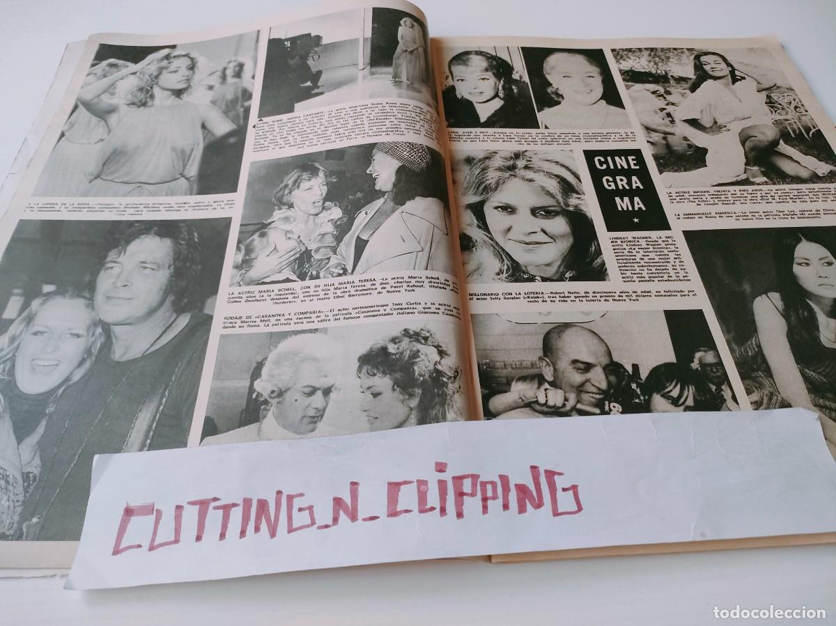 Otros Art&iacute;culos de Coleccionismo en Papel: Clipping H761311 LINDSAY WAGNER, MUJER BIONICA, MARISA MELL, MARIA SCHELLTWIGGY, SYDNE ROME