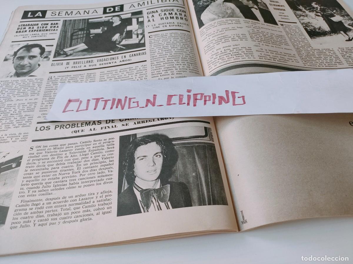 Otros Art&iacute;culos de Coleccionismo en Papel: Clipping H761311 OLIVIA DE HAVILLAND, MARISOL, CAMILO SESTO