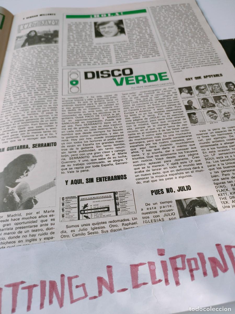 Otros Art&iacute;culos de Coleccionismo en Papel: Clipping H771106 SERRANITO, KURT SAVOY, ABBA, TINA CHARLES, DAVID MARTIAL, AGUAVIVA, OSTIZ