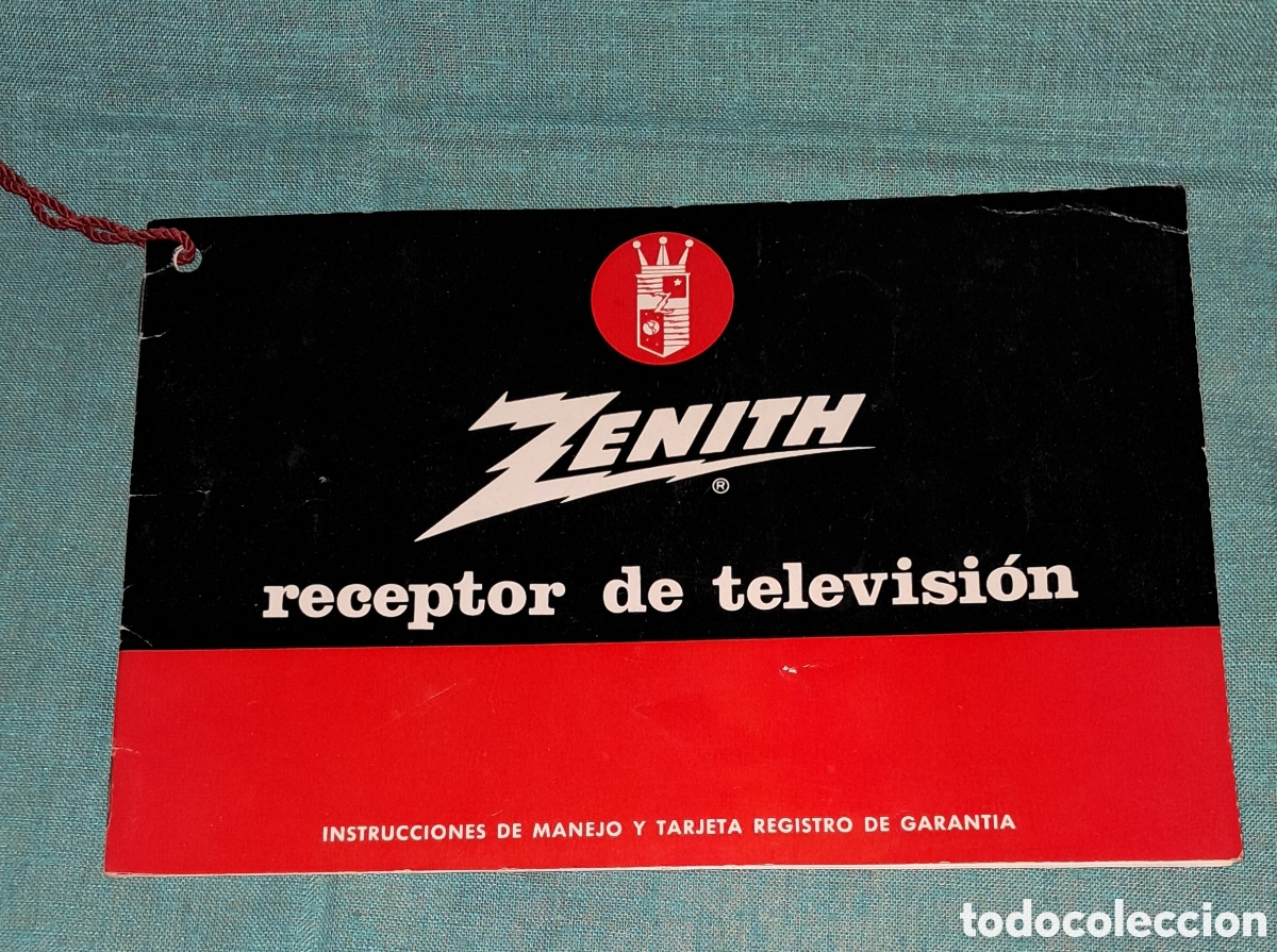 Sammelleidenschaft Andere Papierartikel: ZENITH ANTIGUO MANUAL DE USO Y GARANT&Iacute;A RECEPTOR DE TELEVISI&Oacute;N, A&Ntilde;OS 60, 70