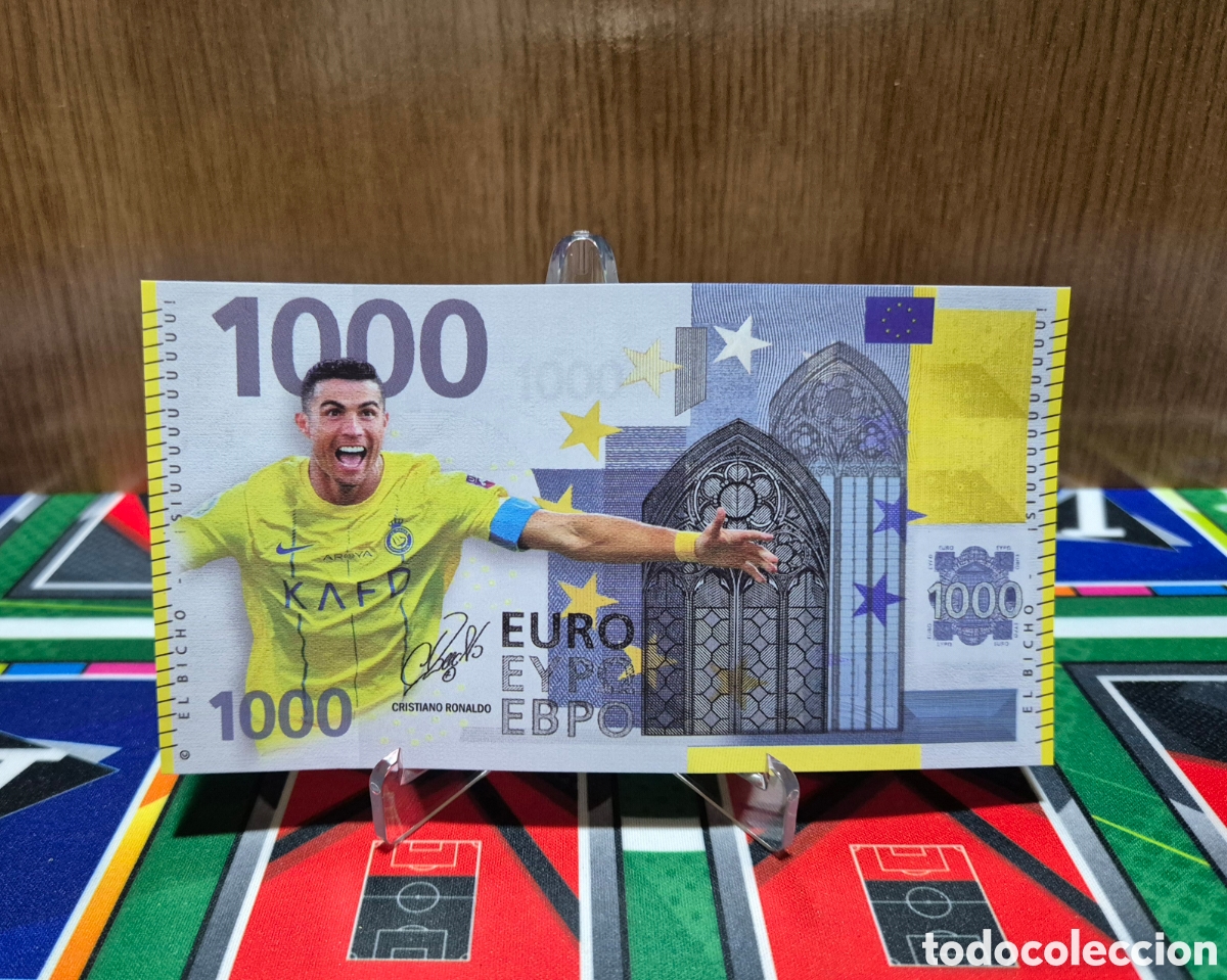 Otros Art&iacute;culos de Coleccionismo en Papel: Cristiano Ronaldo. Billete de Papel. Al-Nassr
