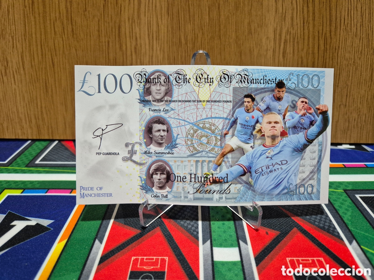 Otros Art&iacute;culos de Coleccionismo en Papel: Haaland. Billete de Papel. Manchester City.