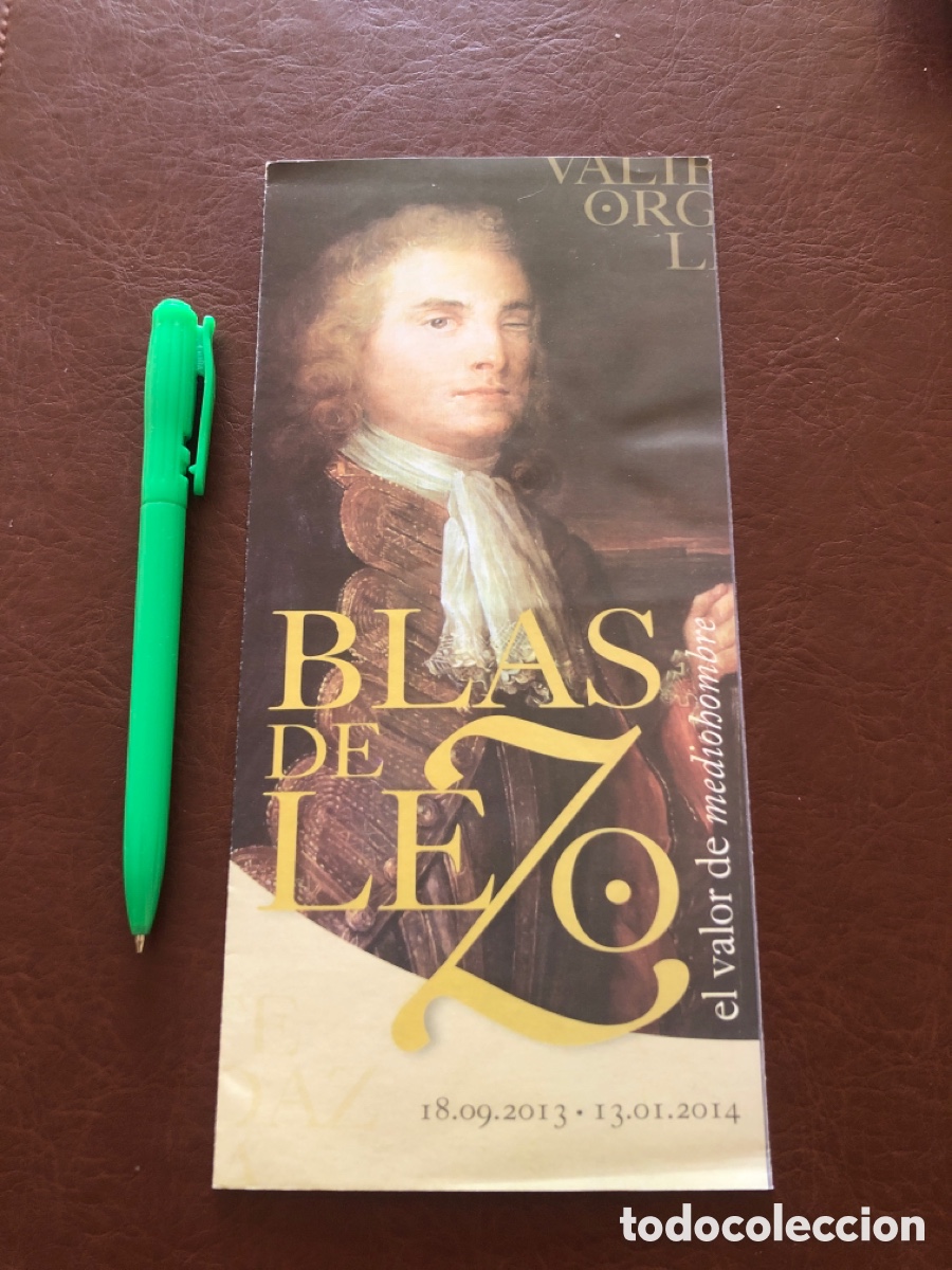 Otros art&iacute;culos de coleccionismo en papel: Folleto Exposici&oacute;n BLAS DE LEZO. Museo Naval Madrid 2013-14. ASM