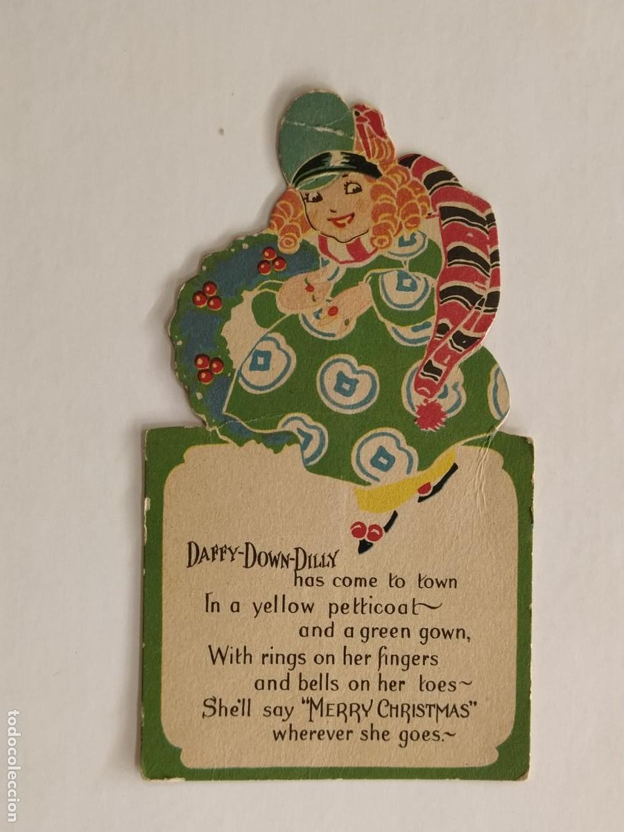 Altri oggetti di carta: DAFFY DOWN DILLY - MERRY CHRISTMAS 1928 -VER FOTOS-(110.484)