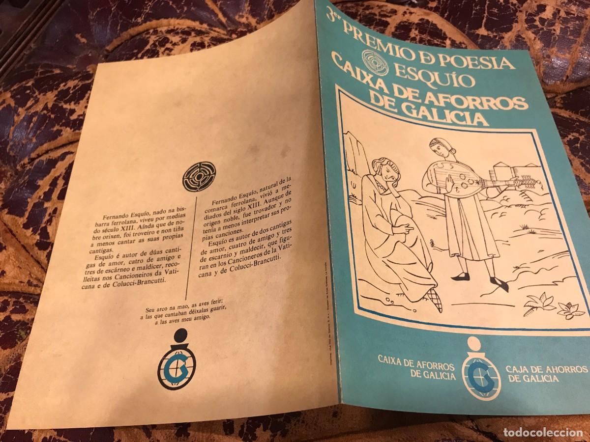 Sammelleidenschaft Andere Papierartikel: BASES DEL 3&ordm; PREMIO DE POES&Iacute;A ESQU&Iacute;O, FERROL, 1983. CAIXA GALICIA. MEDIDAS ABIERTO: 32X23Cm