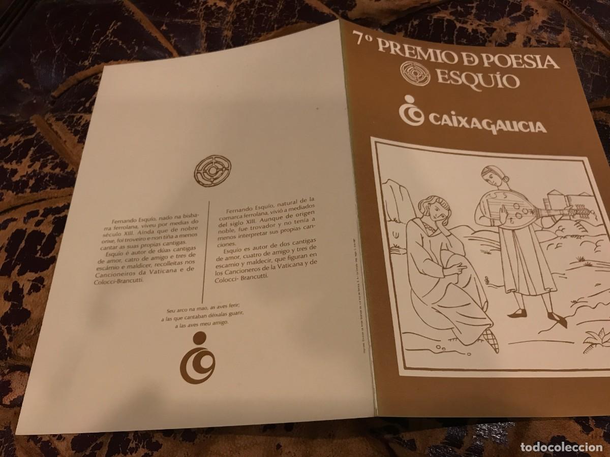 Collectionnisme Papier divers: BASES DEL 7&ordm; PREMIO DE POES&Iacute;A ESQU&Iacute;O, FERROL, 1987. CAIXA GALICIA. MEDIDAS ABIERTO: 30X22Cm