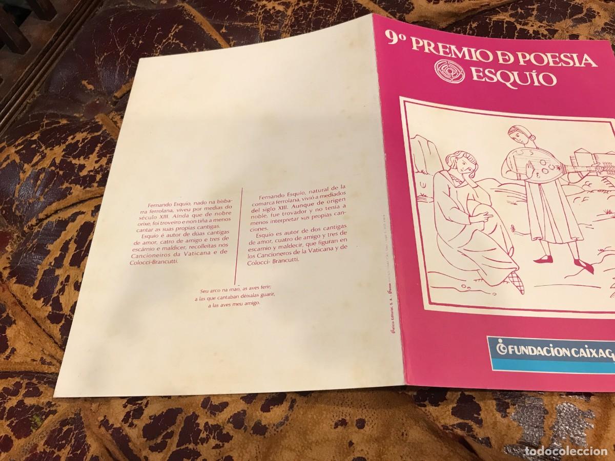 Sammelleidenschaft Andere Papierartikel: BASES DEL 9&ordm; PREMIO DE POES&Iacute;A ESQU&Iacute;O, FERROL, 1989. CAIXA GALICIA. MEDIDAS ABIERTO: 30X22Cm