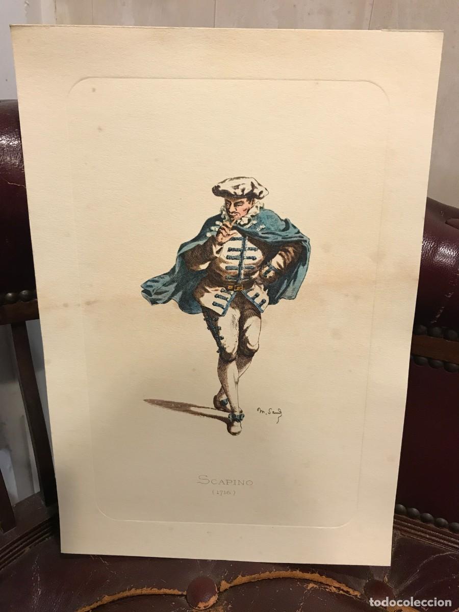 Paper Collecting Others: L&Aacute;MINA DE LA COMEDIA DEL ARTE. A&Ntilde;O 1972. SCAPINO, LOS NUEVOS ARLEQUINES. 1716.