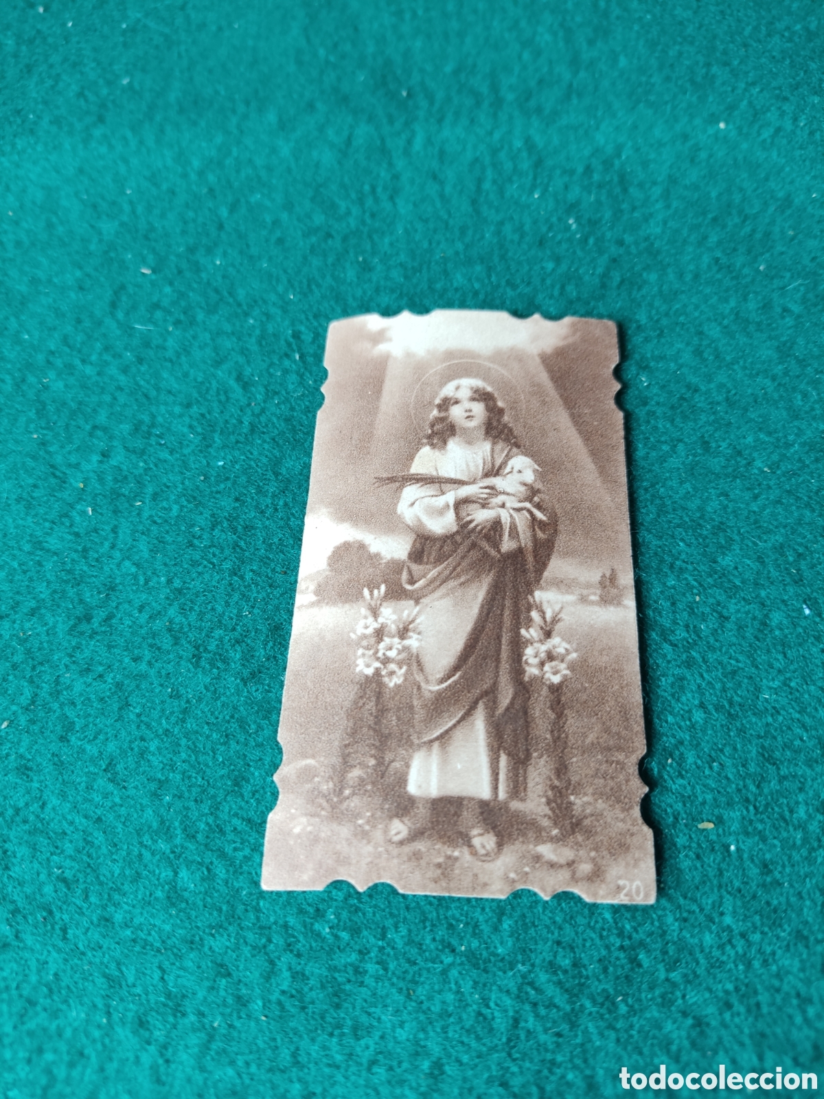 Otros art&iacute;culos de coleccionismo en papel: Estampa religiosa ni&ntilde;o jes&uacute;s cordero