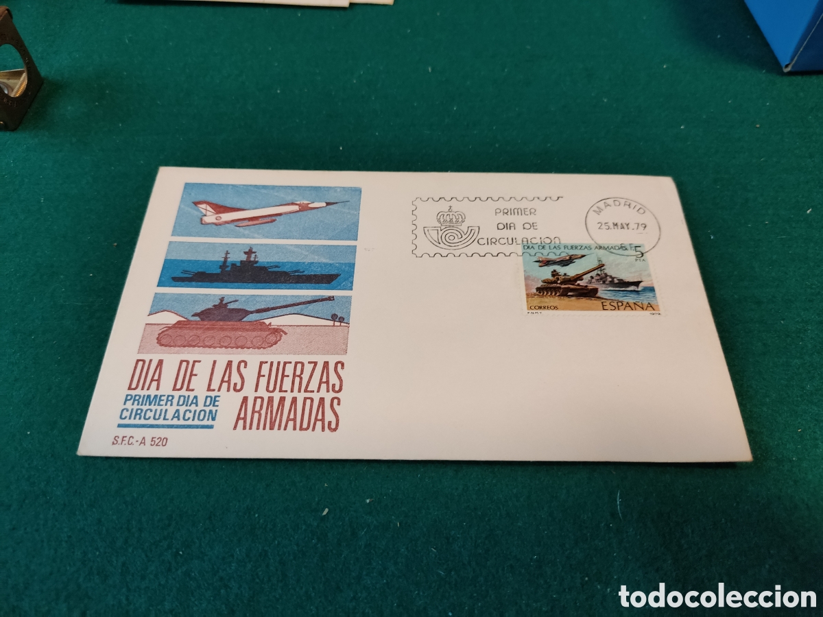 Otros Art&iacute;culos de Coleccionismo en Papel: Sobre primer d&iacute;a de circulaci&oacute;n,dia de las fuerzas armadas