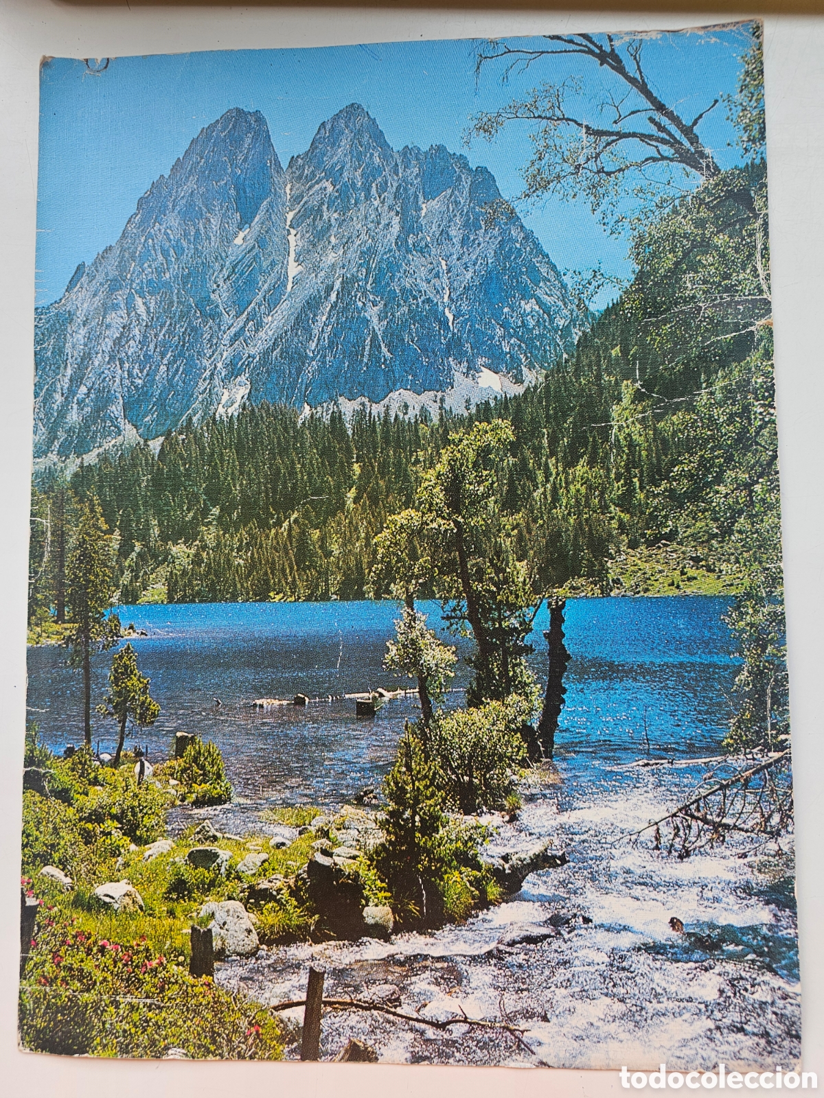 Paper Collecting Others: Cartulina impresa del Parc Nacional d'aigues tortes, Estany de Sant Maurici ed.Sicilia Zaragoza 1978