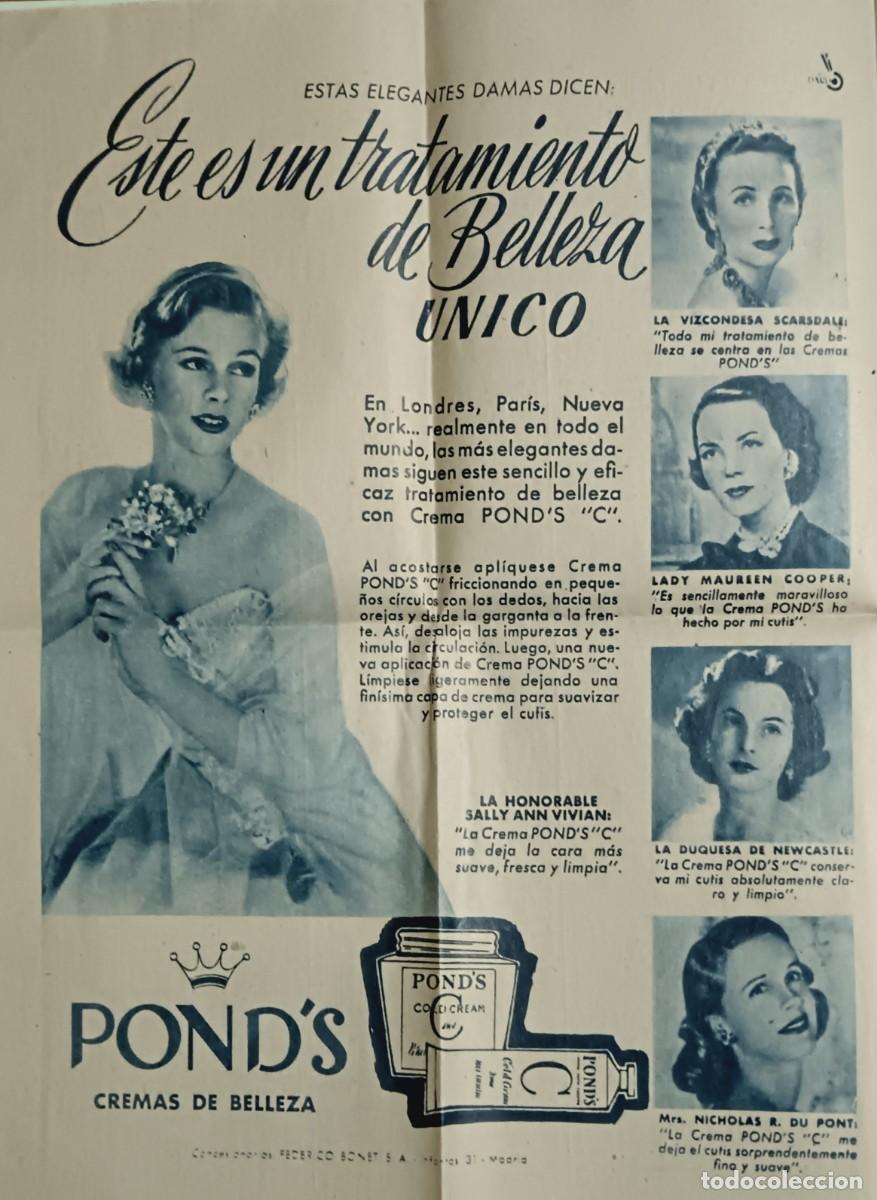 Otros Art&iacute;culos de Coleccionismo en Papel: Pond&acute;s-Publicidad ABC-1951.