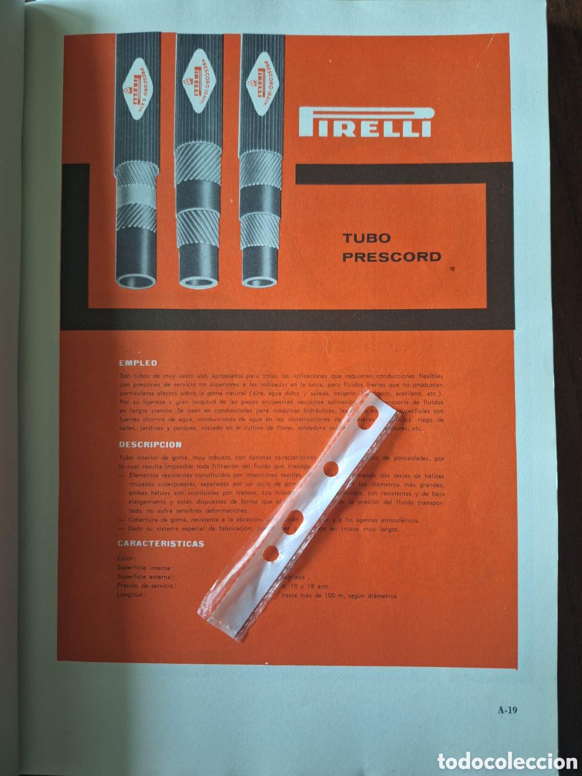 Paper Collecting Others: Publicidad cable pirelli de 1965