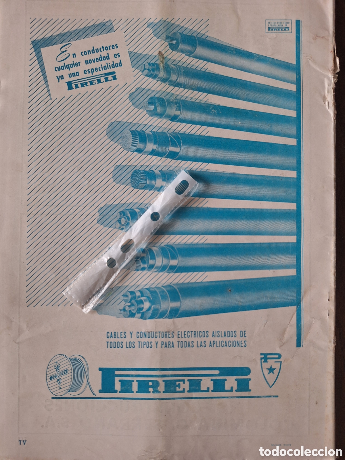 Paper Collecting Others: Publicidad cables pirelli de 1952